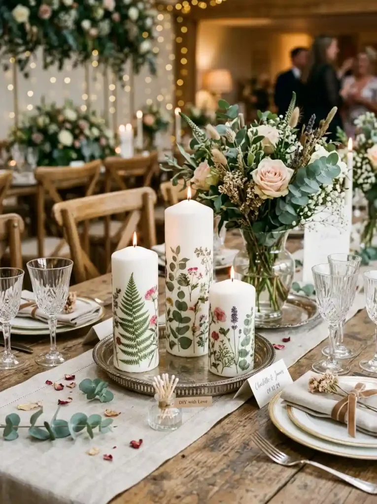 Decorative Decoupage Candles