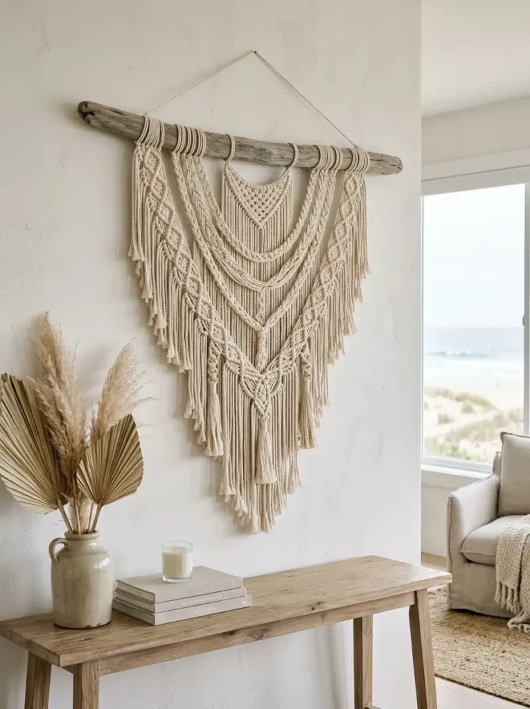 Driftwood and Rope Wall Hanging