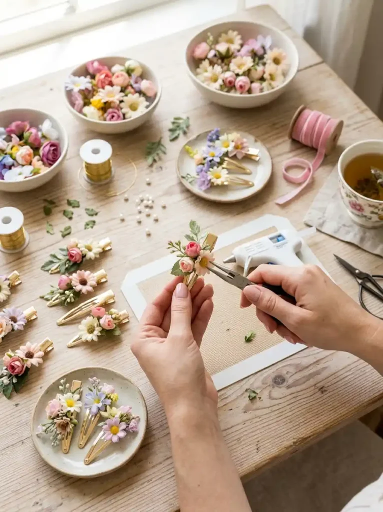 Floral Hair Clips