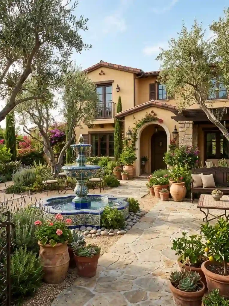Mediterranean Courtyard Fountain