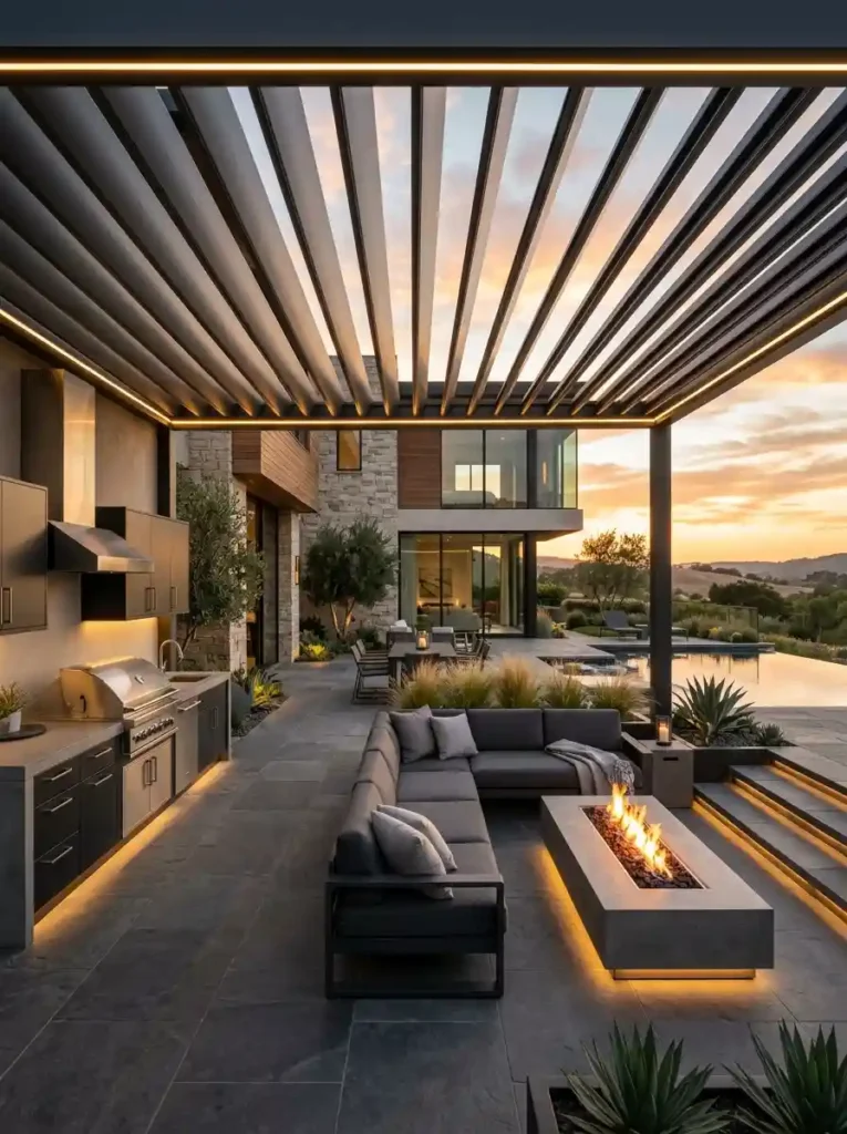 Motorized Louvered Roof System