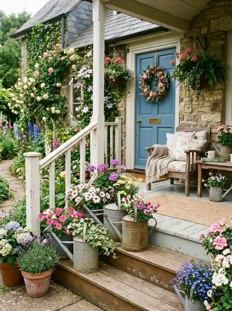 Vintage Watering Can Planters
