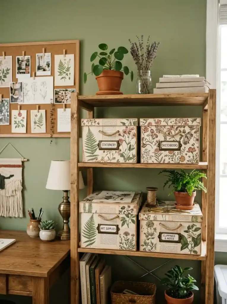 Decoupage Wooden Storage Boxes