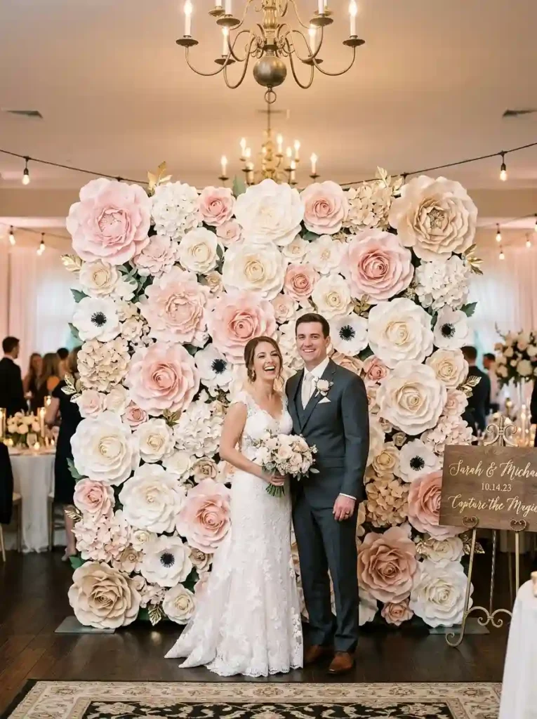 Oversized Paper Flower Wall
