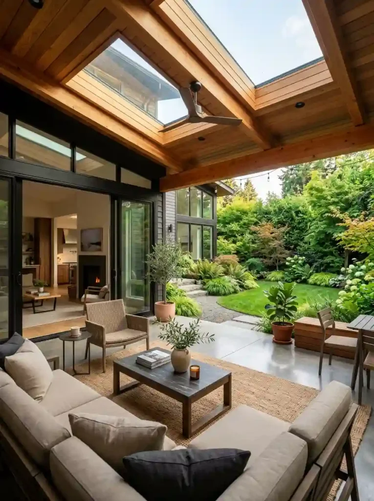  Patio Roof with Skylights
