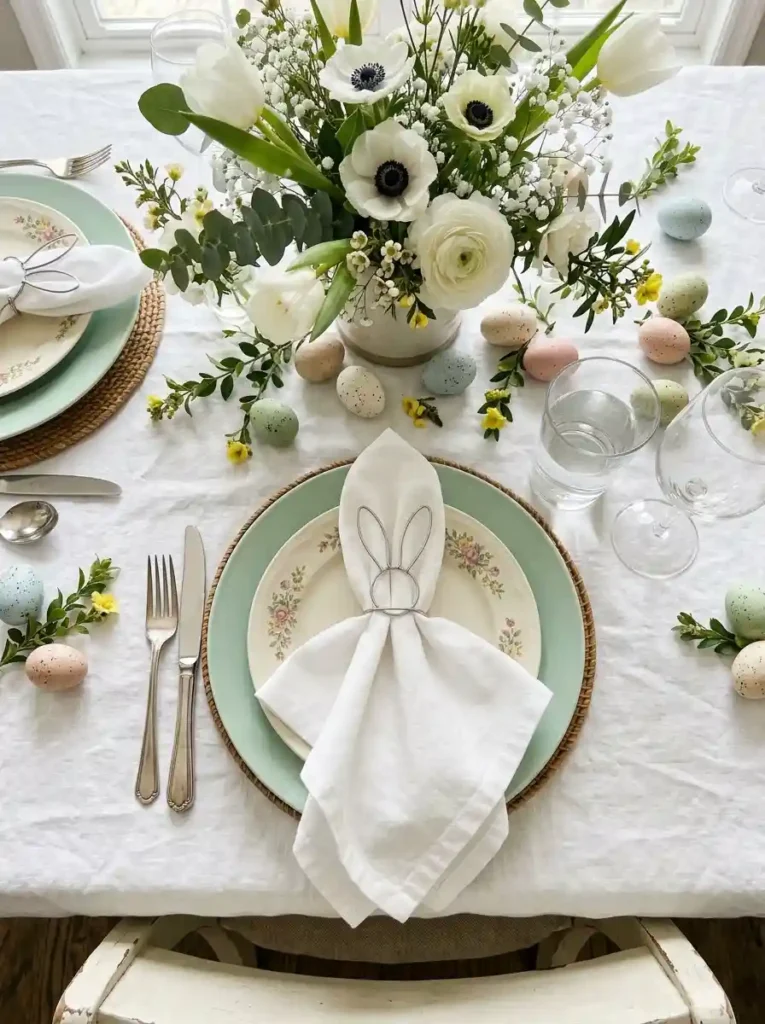 DIY Bunny Ear Napkin Rings