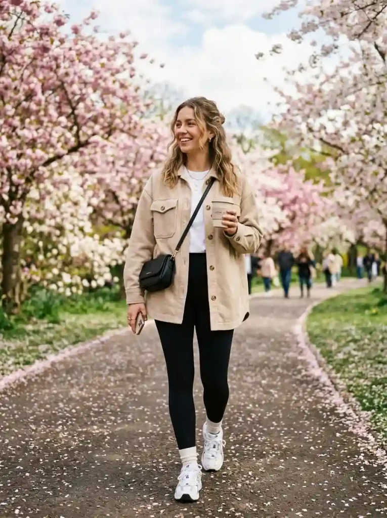 Lightweight Shacket with Leggings