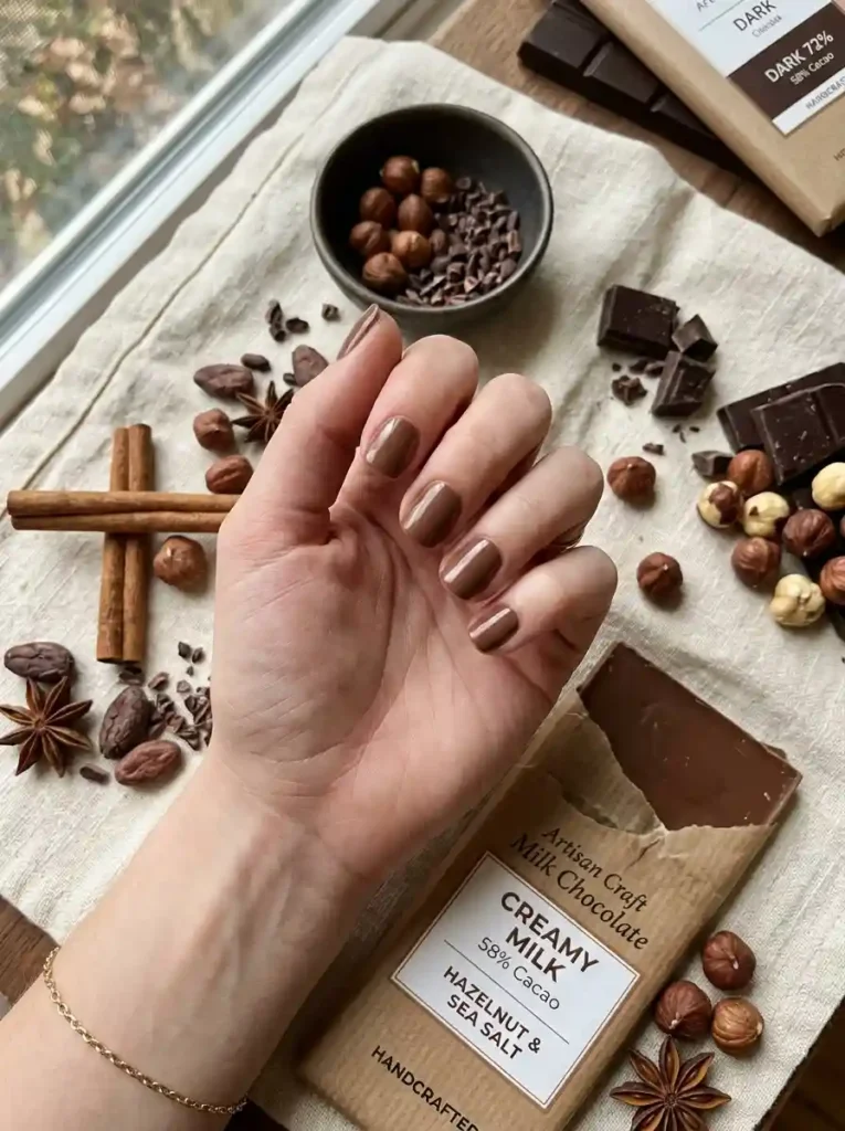 Milk Chocolate Nails