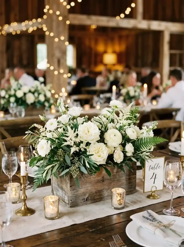 Wooden Box Floral Arrangement