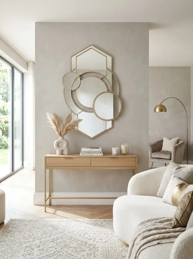 Layered Mirror Wall Hanging