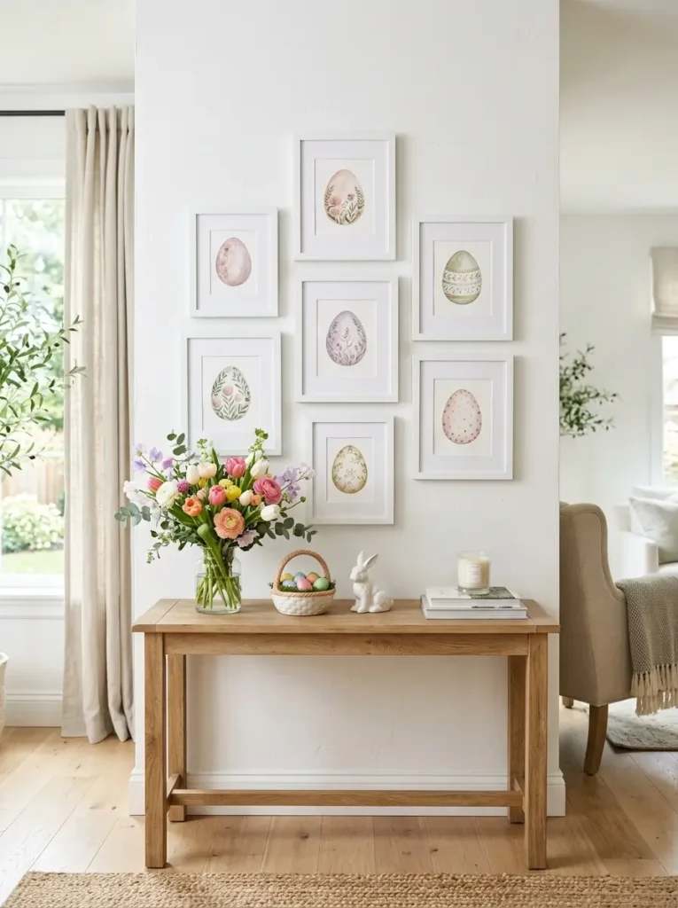 Watercolor Easter Egg Gallery Wall