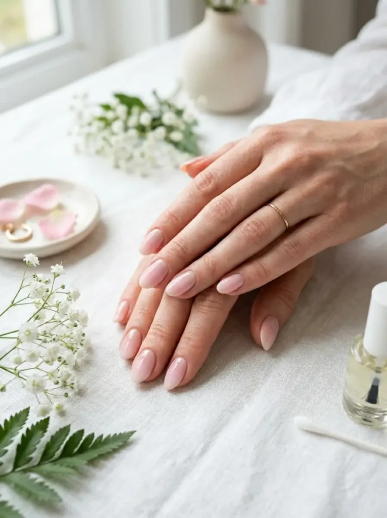 Nude-to-Pink Ombré — Gradient Grace in Neutral Tones