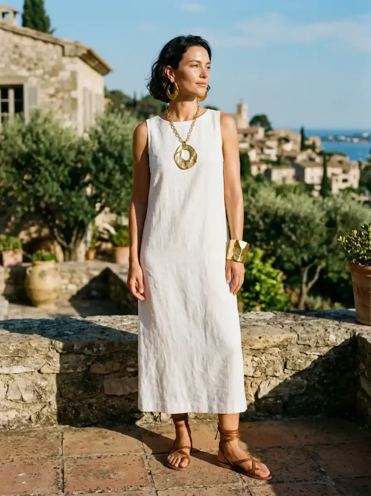 Sculptural Gold Jewellery as the Outfit