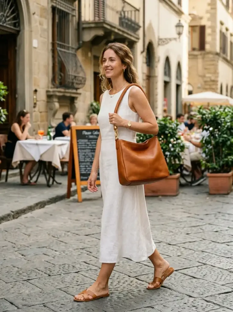 Soft Structured Shoulder Bags in Leather