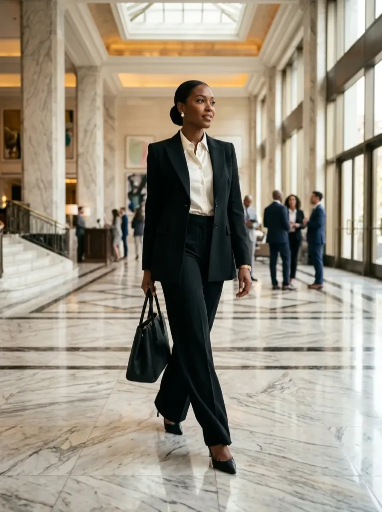 The All-Black Power Suit