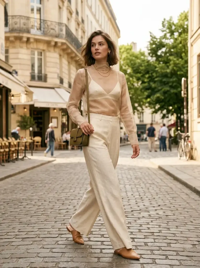 The Sheer Layer Worn With Confidence