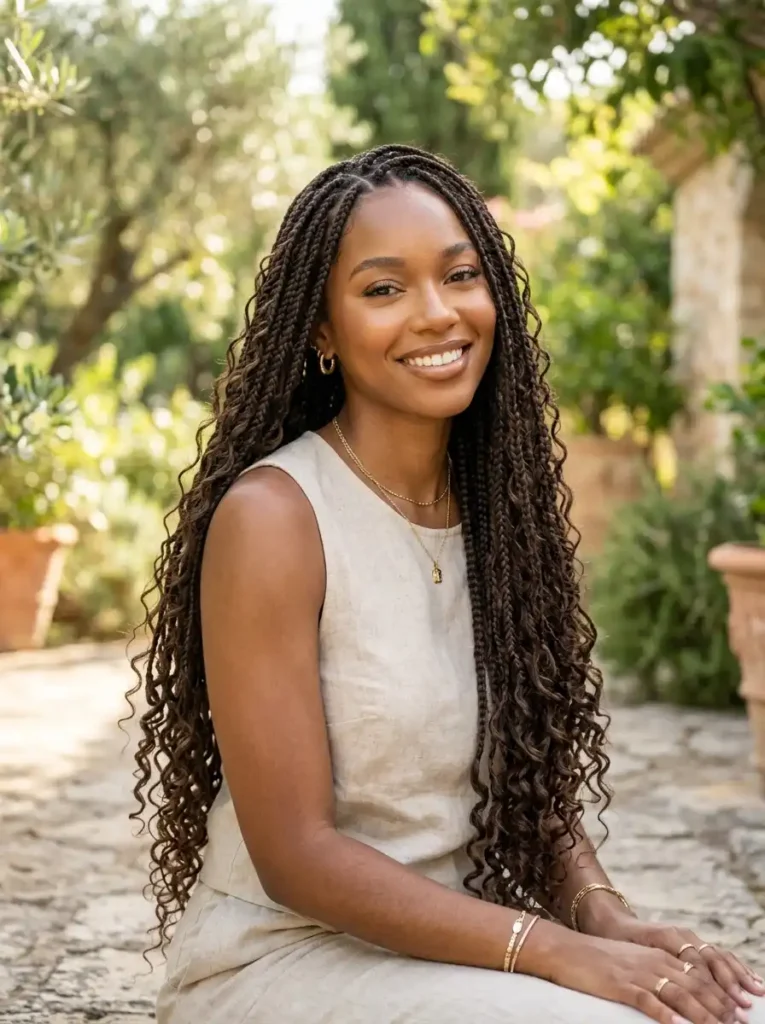  Boho Knotless Braids