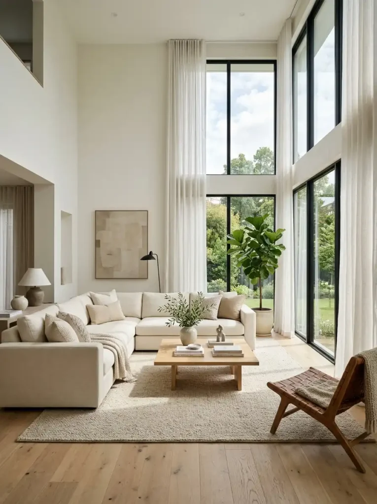 Floor-to-Ceiling Linen Curtains