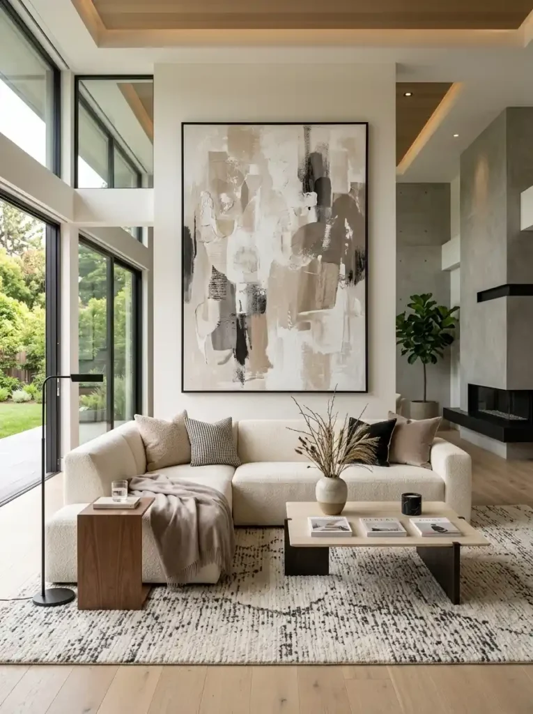 Oversized Abstract Canvas Art