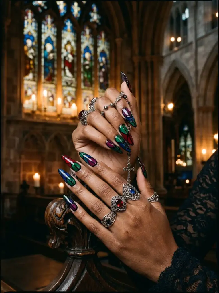  Cathedral Stained Glass Nail