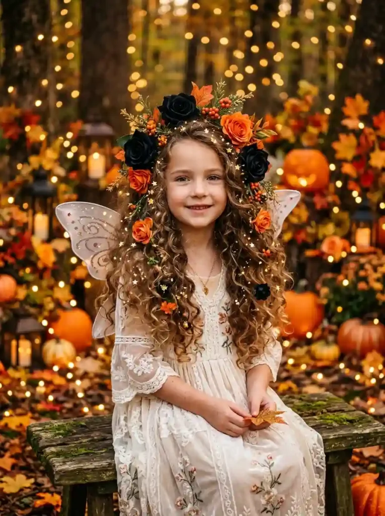  Enchanted Fairy Curls with Halloween Flowers