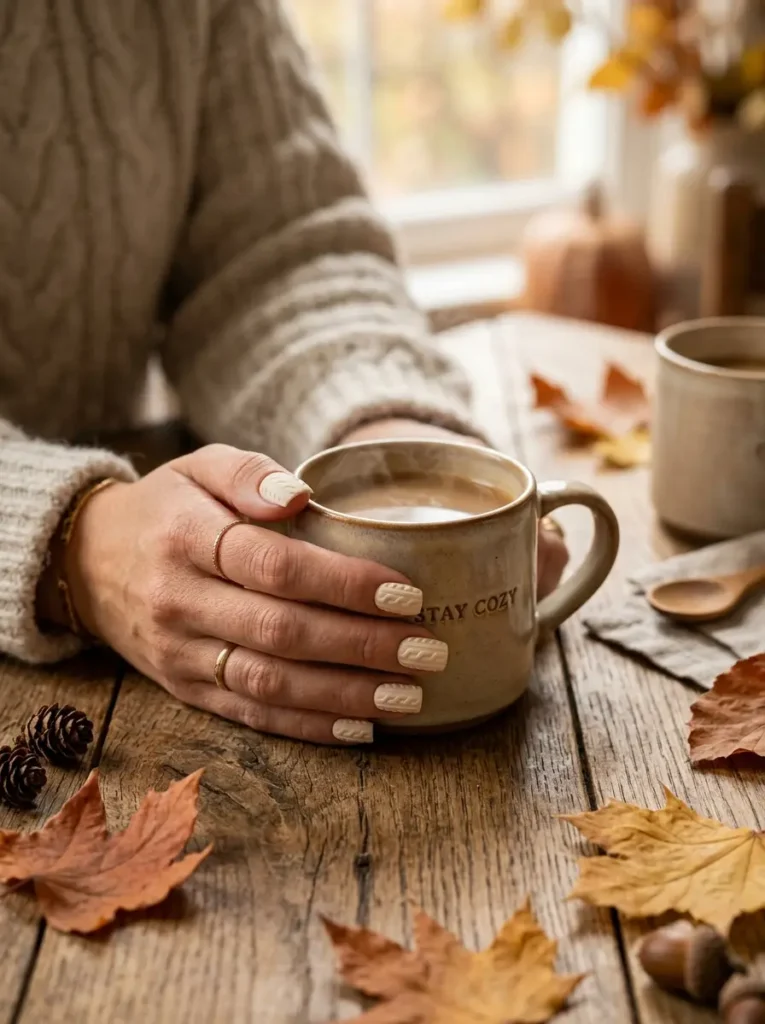 Sweater Knit Texture Nails