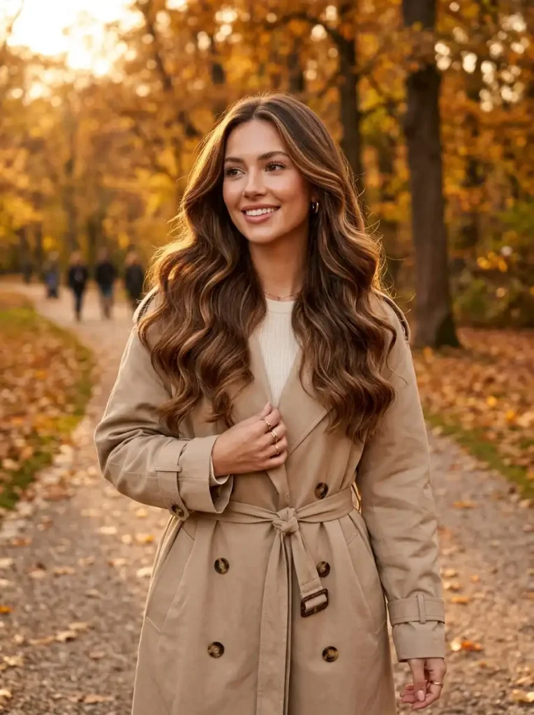 Toasted Brown with Face-Framing Highlights