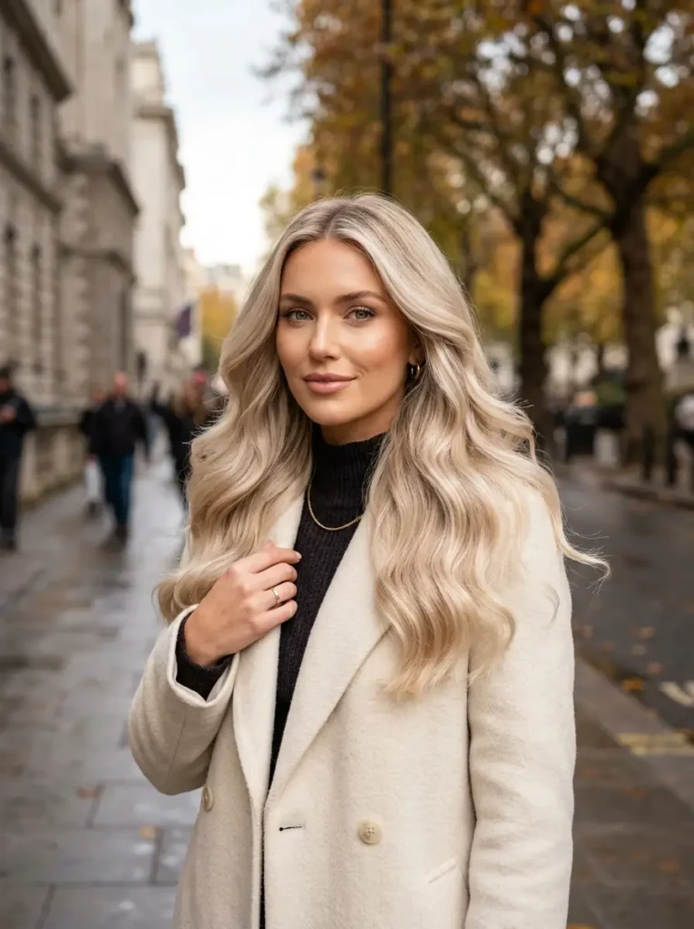 Pearl Blonde with Shadow Roots