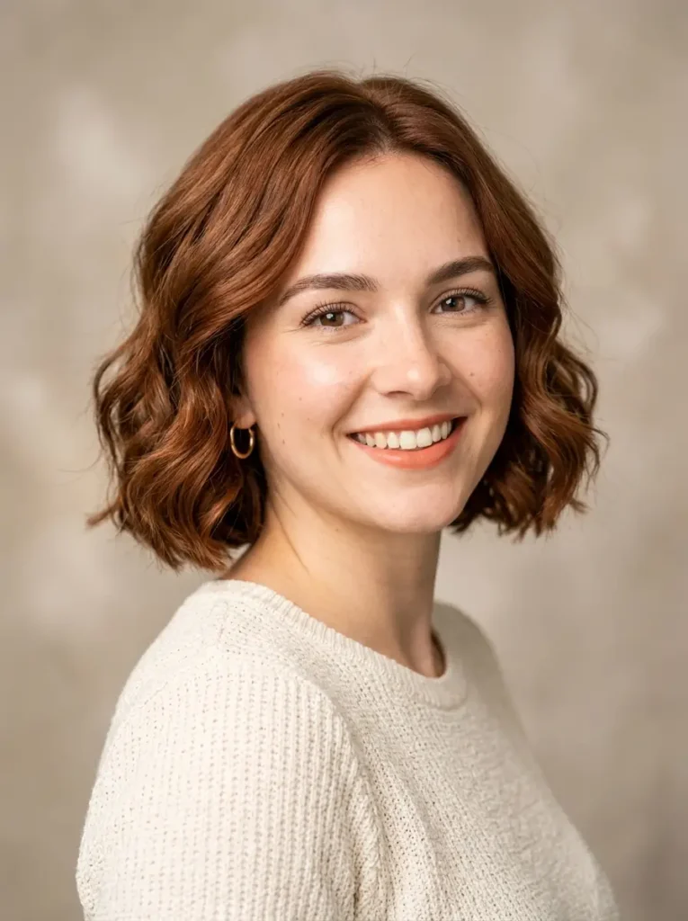 Cinnamon Brown for Short Hair