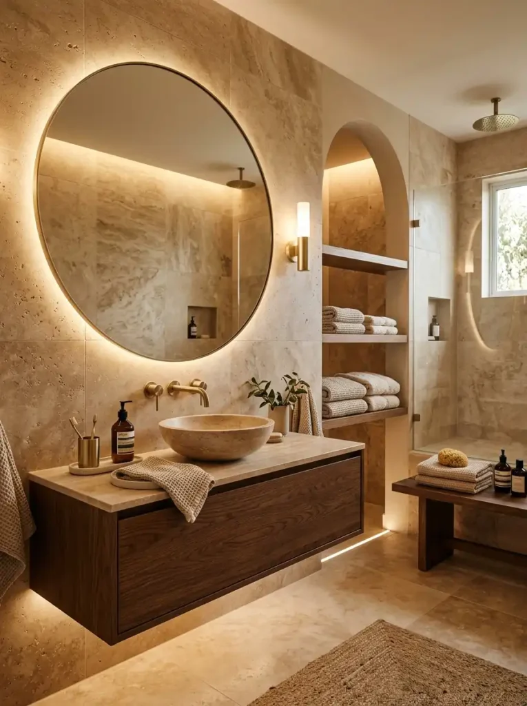  Warm Beige Luxury Bathroom