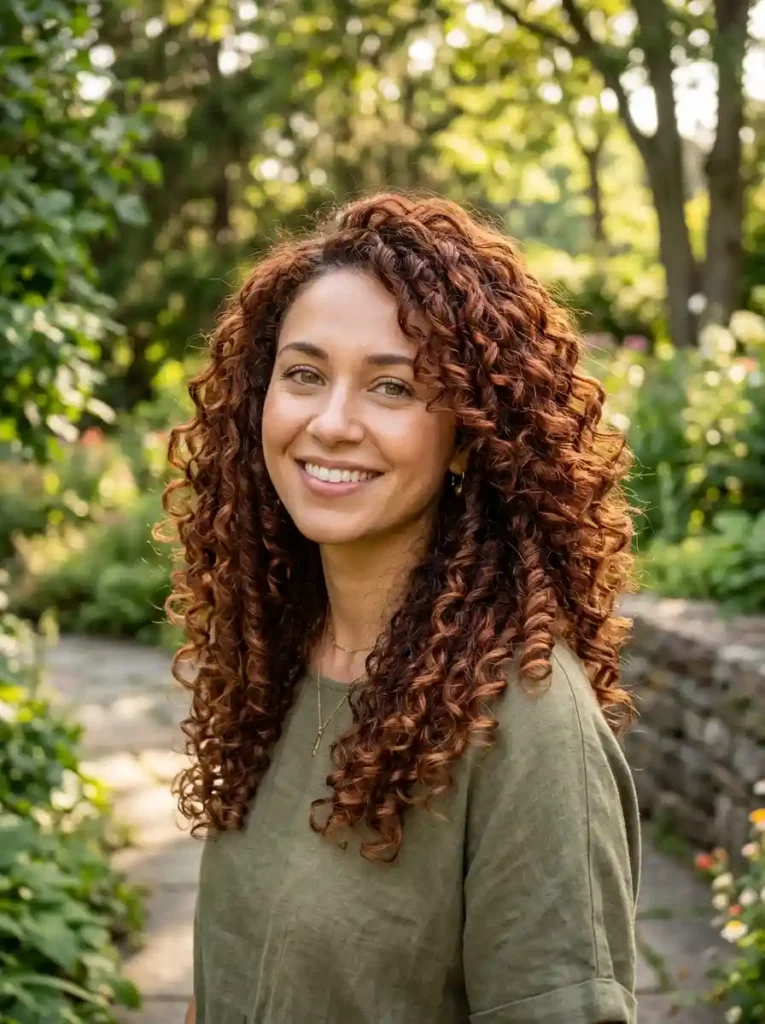 Cinnamon Brown for Curly Hair