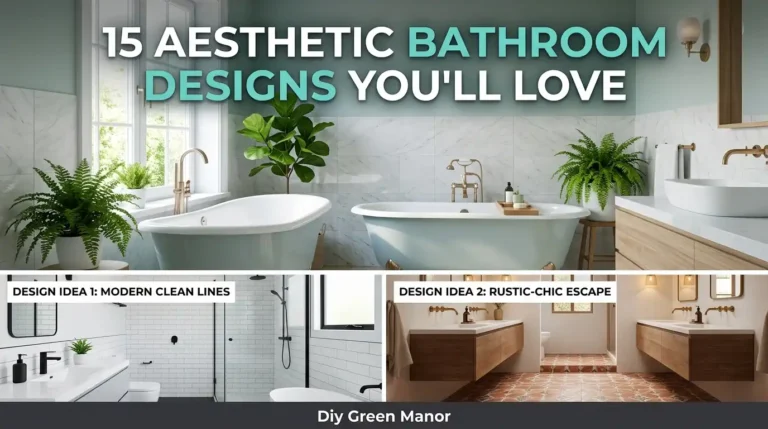 15 Aesthetic Bathroom Designs You'll Love