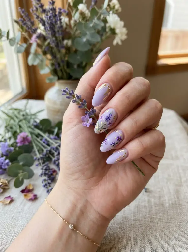 Purple Velvet Ombre Nails