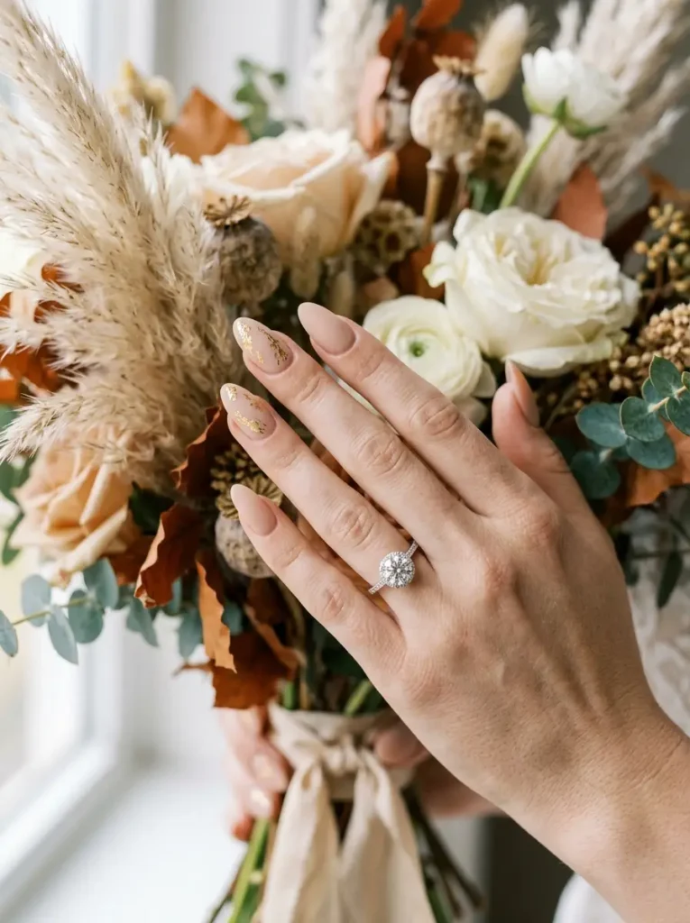  Matte Nude with Gold Foil