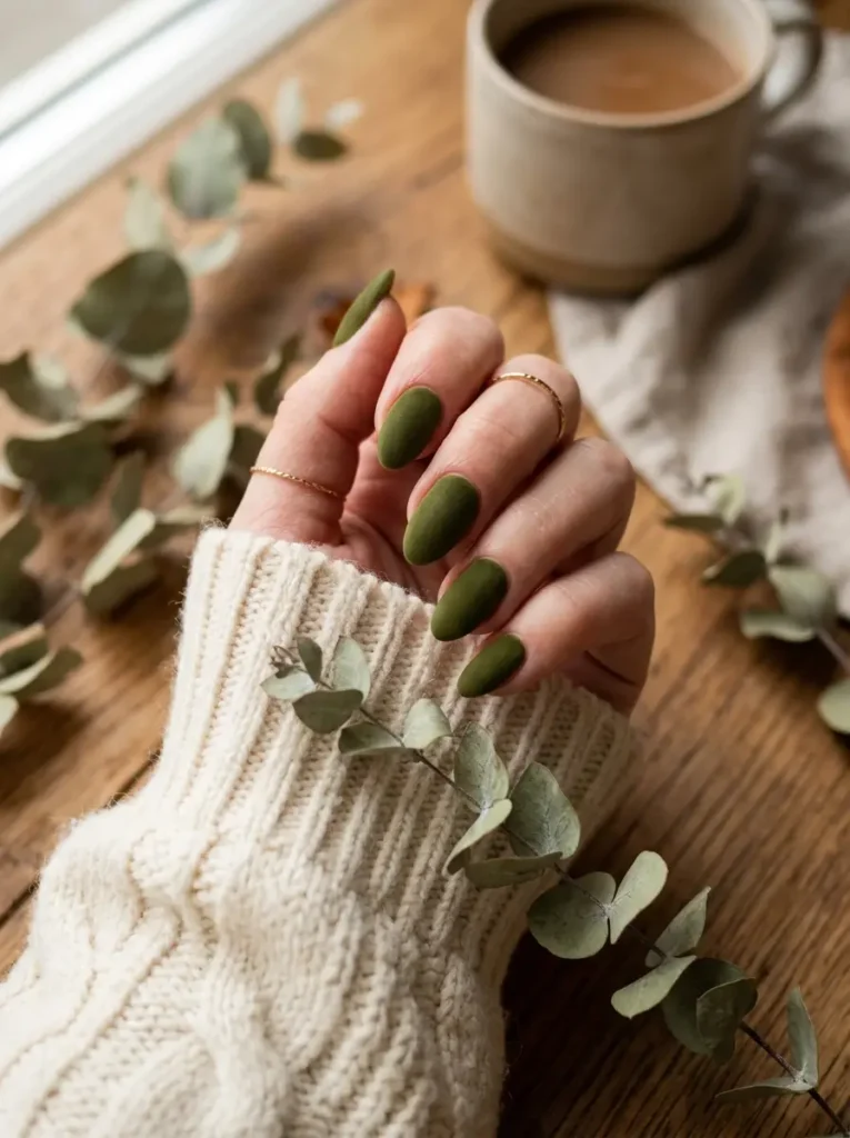 Matte Olive Green Elegance