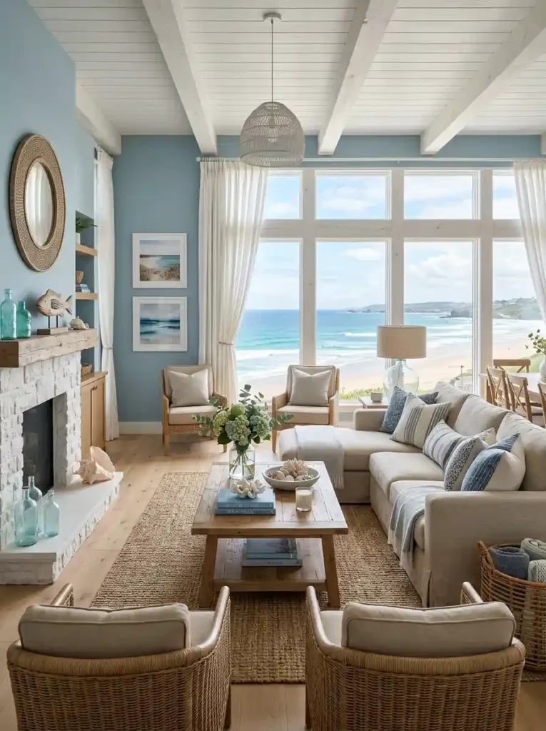Soft Blue and Sand Color Palette