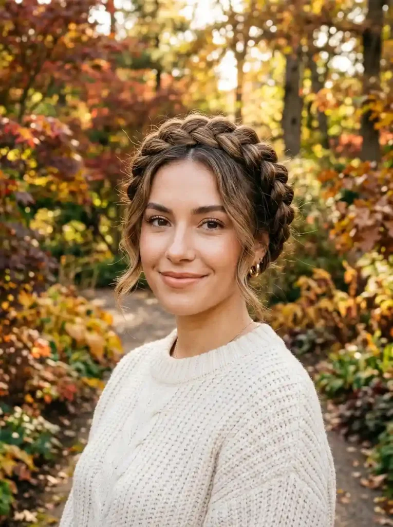. Thick Dutch Crown Braid