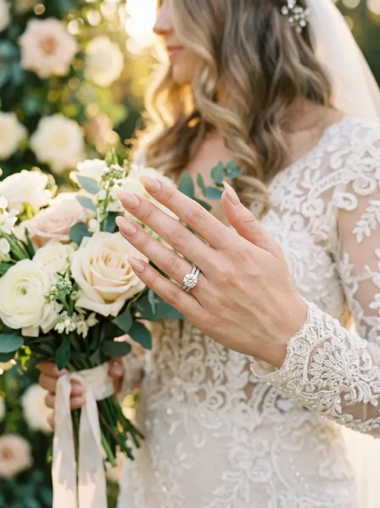 Classic Nude Bridal Nails