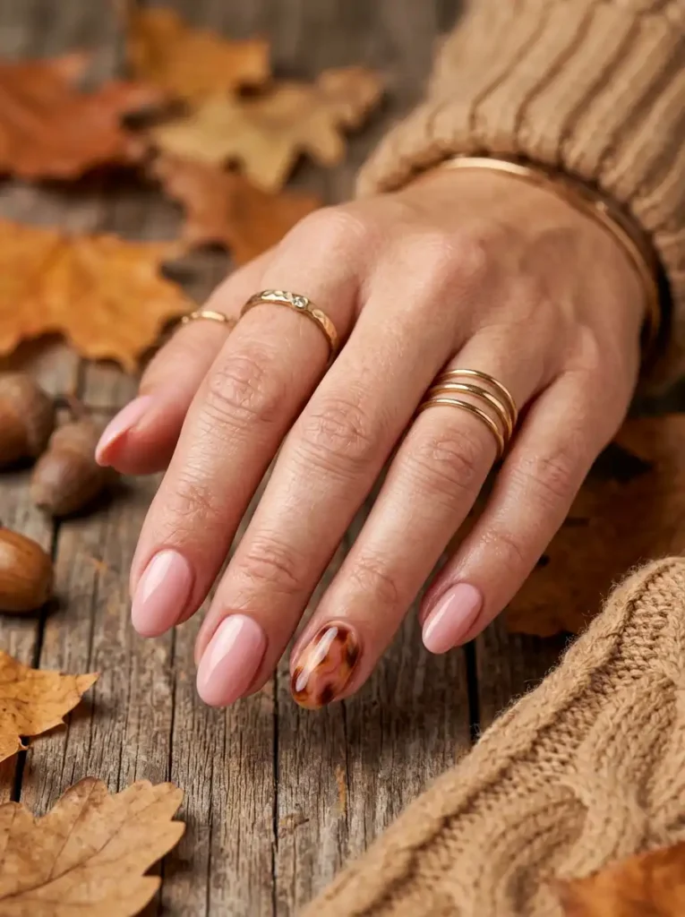  Blush Tortoiseshell Nails