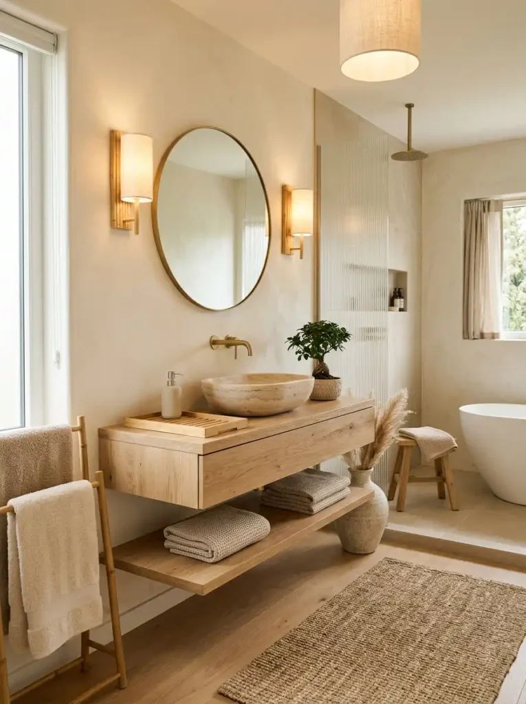 Japandi Bathroom Retreat