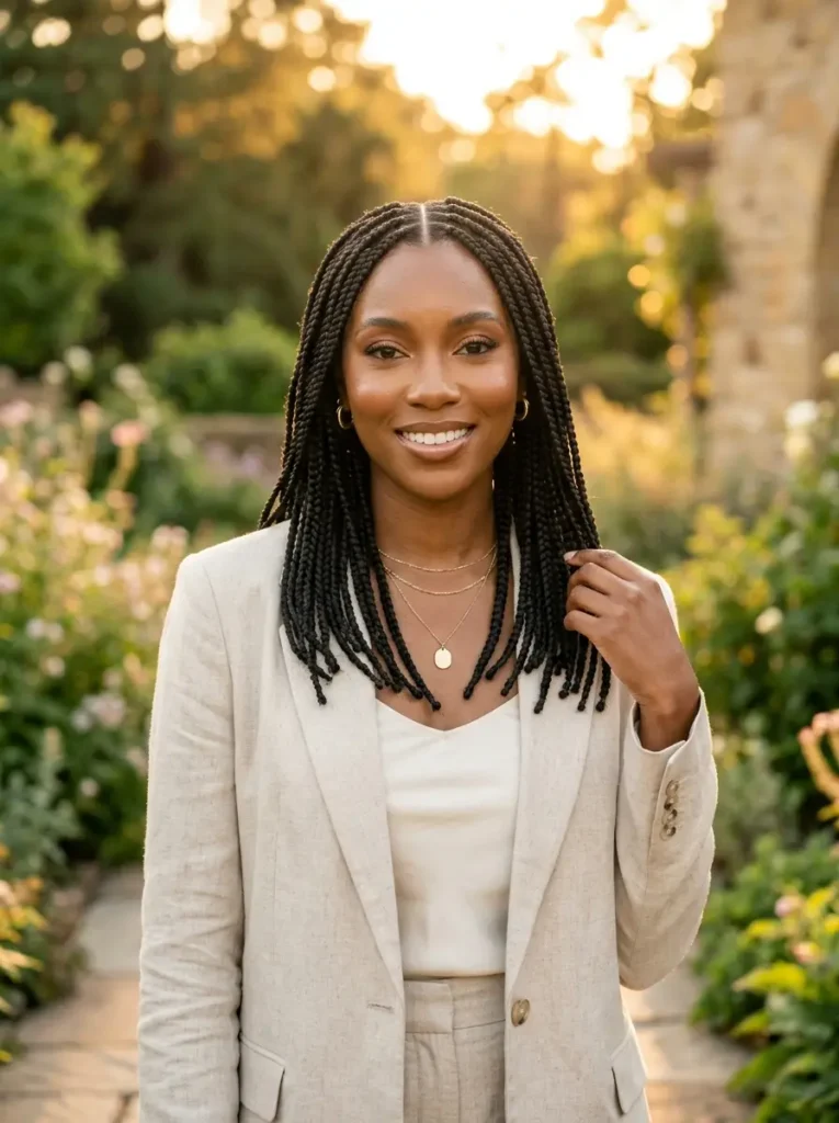 Medium Knotless Box Braids
