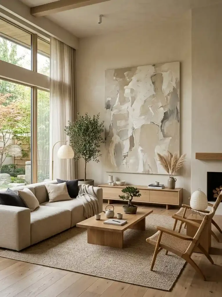 Neutral Abstract Canvas
