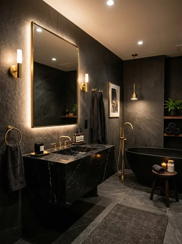 Moody Luxury Bathroom