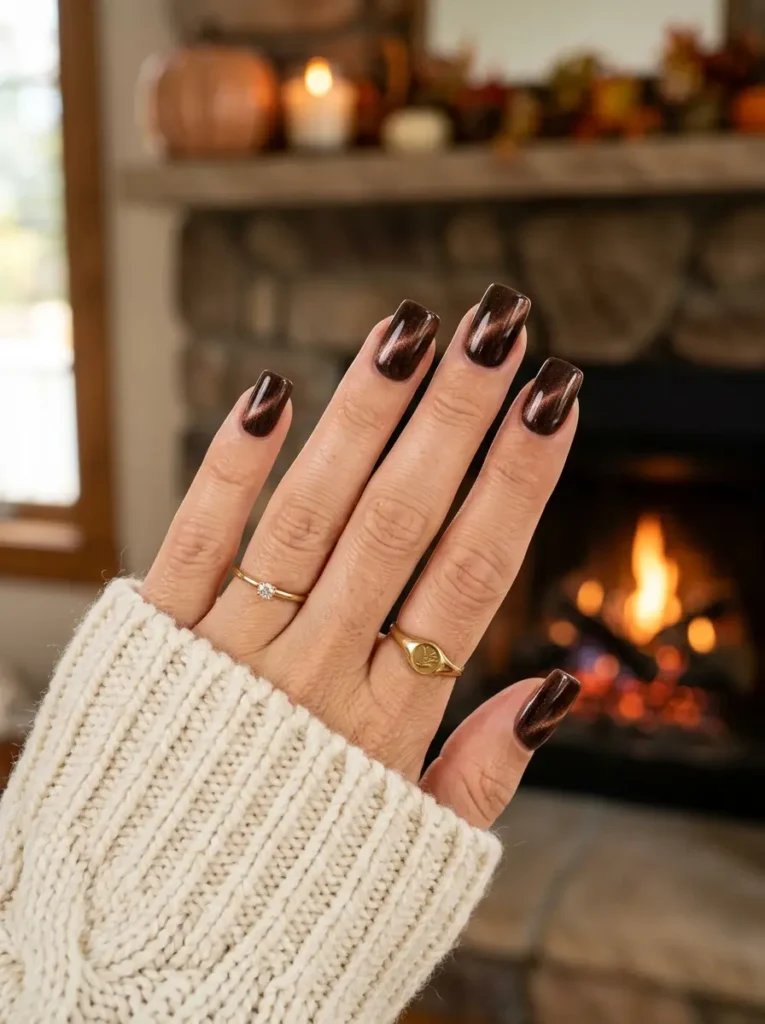 Velvet Espresso Nails