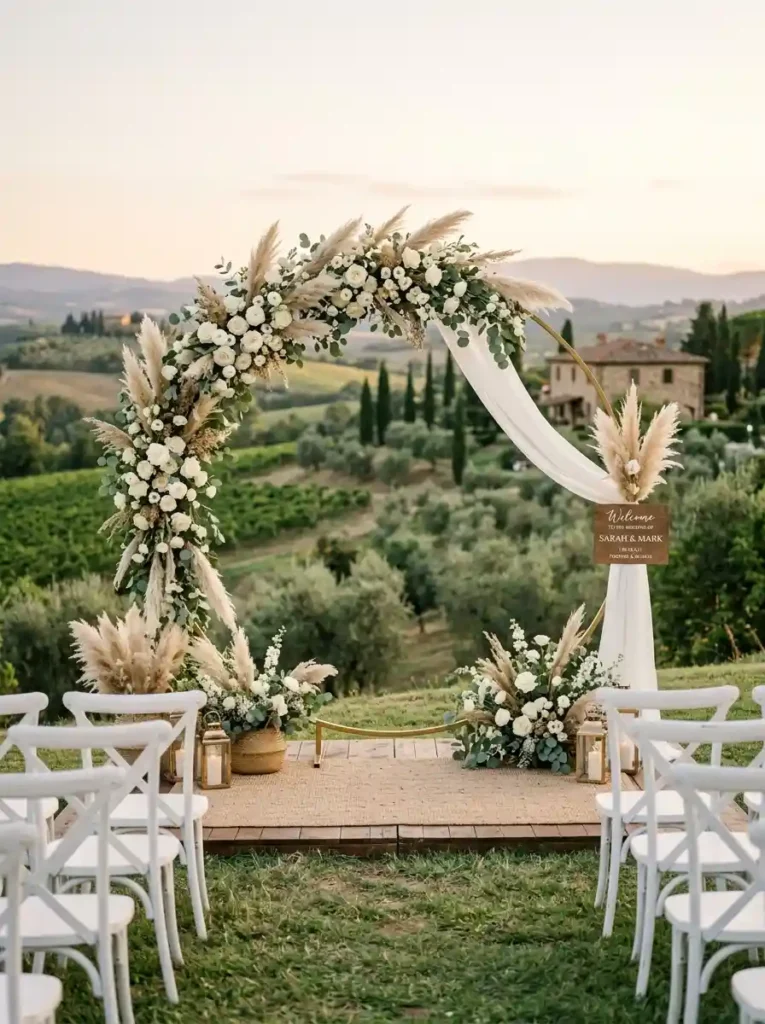  DIY Floral Hoop Backdrop