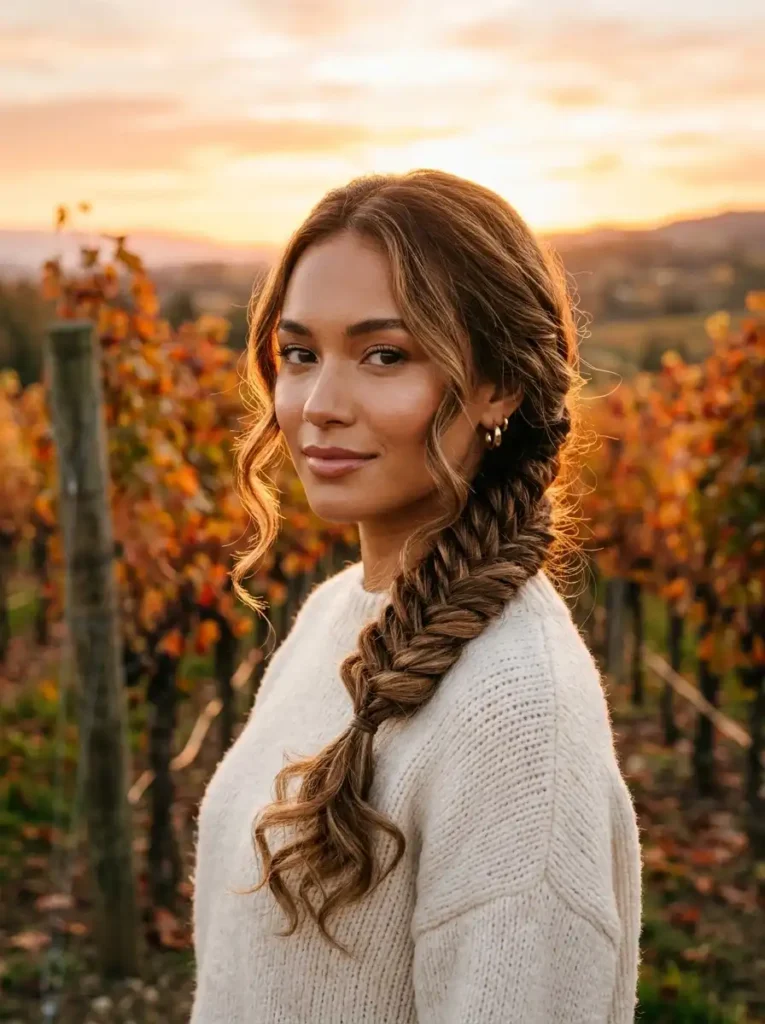 Romantic Fishtail Side Braid