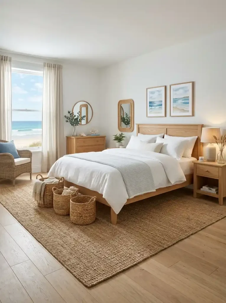 Add a Jute or Woven Area Rug