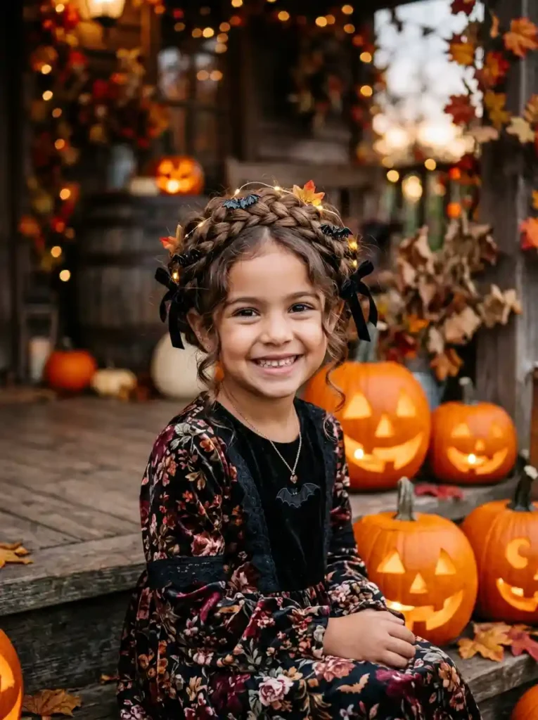  Bat Wing Braided Crown
