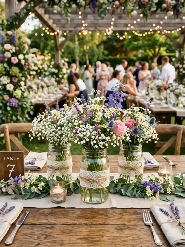Mason Jar Floral Arrangements