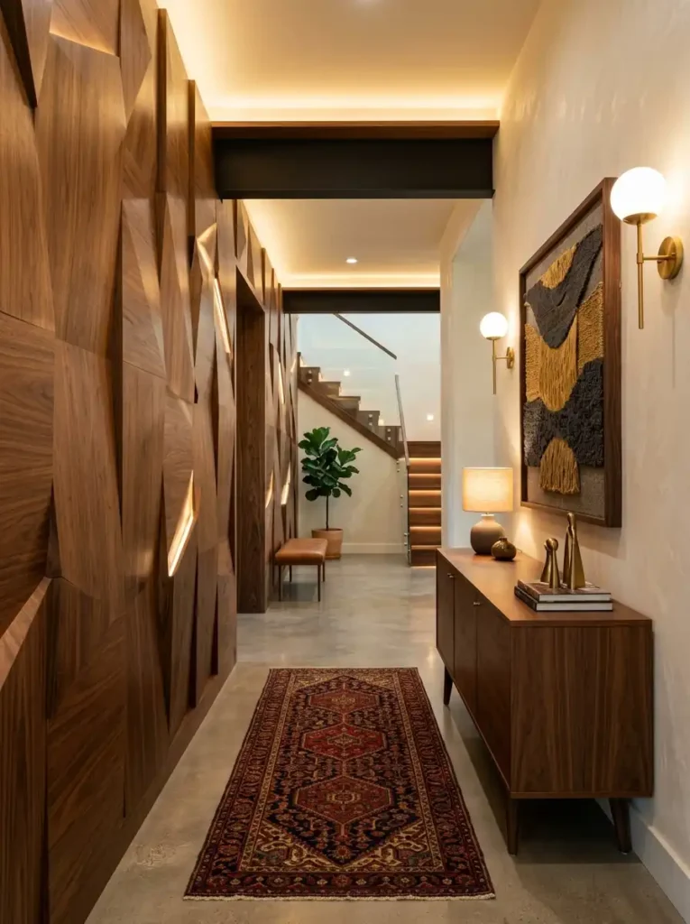 Sculptural Wooden Wall Panels